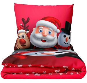 Vianočné posteľné obliečky - motív Pozdravy zo severného pólu - 100% bavlna Renforcé - 70 x 90 cm + 140 x 200 cm