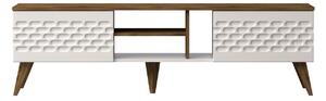 Dizajnový TV stolík Gallio 180 cm orech biely
