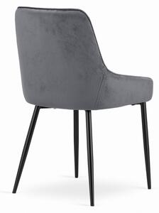 Jedálenská stolička MONZA tmavo sivá