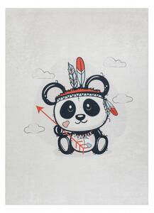 BAMBINO 1129 Prateľný koberec panda, protišmykový - krém