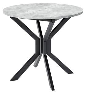 Jedálenský stôl Kirtore M 90, Farby:: sivý mramor / čierna Mirjan24 5903211289866