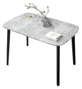 Jedálenský stôl Grazpen S 130x80, Farby:: sivý mramor / čierna Mirjan24 5903211289835