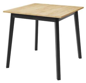 Jedálenský stôl Renkiz S 85/85, Farby:: sivý mramor / čierna Mirjan24 5903211289804