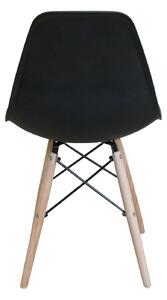 Jedálenská stolička UNO čierna