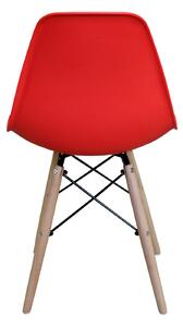 Jedálenská stolička UNO červená