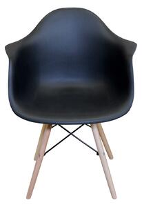 Jedálenská stolička DUO čierna