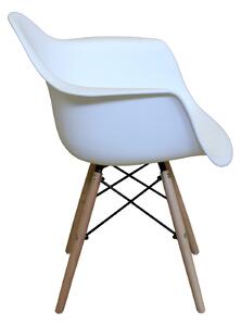 Jedálenská stolička DUO biela