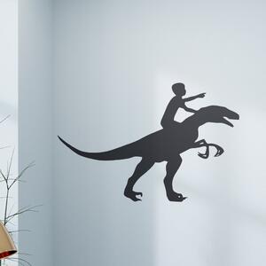 Veselá Stena Samolepka na stenu Chlapec a dinosaurus