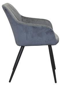 Jedálenská stolička DIAMANT sivý zamat