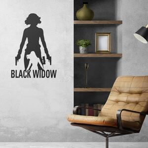 Veselá Stena Samolepka na stenu Black Widow silueta Farba: černá