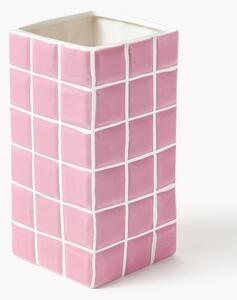 Dizajnová váza s dlaždicovým vzhľadom Tile, V 21 cm