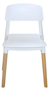 Jedálenská stolička GAMA biela