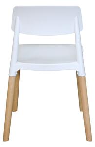 Jedálenská stolička GAMA biela