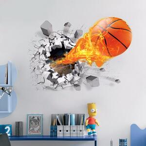Veselá Stena Samolepka na stenu Basketbalová lopta