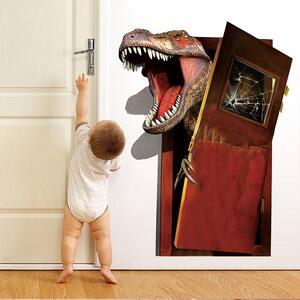 Veselá Stena Samolepka na stenu Dinosaurus útočí