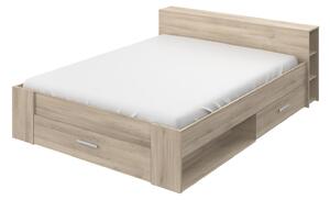 Multifunkčná posteľ 160x200 POCKET dub