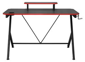 Herný stôl LAS VEGAS čierna/červená