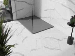 Mexen Stone+, obdĺžniková vanička z minerálneho kompozitu 90 x 70 cm, šedá-betónová, 44617090