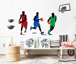 Veselá Stena Samolepka na stenu Hráči basketbalu