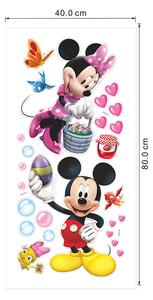 Veselá Stena Samolepka na stenu Minnie a Mickey Mouse