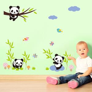 Veselá Stena Samolepka na stenu Hravá panda