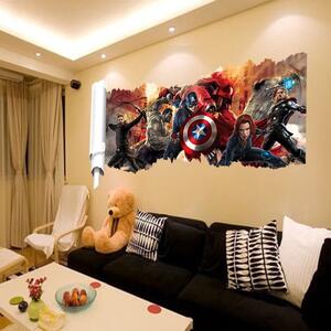 Veselá Stena Samolepka na stenu tím Avengers