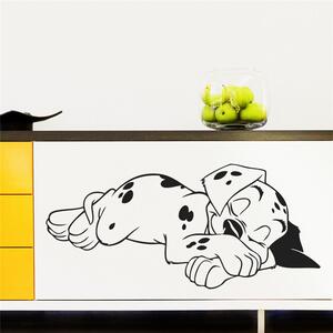 Veselá Stena Samolepka na stenu 101 Dalmatíncov Spiace šteniatko