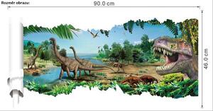 Veselá Stena Samolepka na stenu Dinosaure a Tyranosaure II