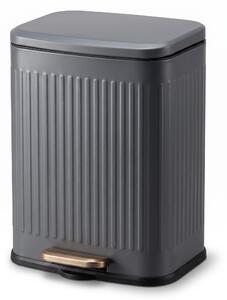 Nášľapný odpadkový kôš 13 l, lakovaný, sivý