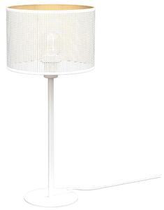 Stolná lampa LOFT SHADE 1xE27/60W/230V pr. 25 cm biela/zlatá LU5271 + záruka 3 roky zadarmo