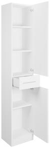 MEBLINE Kúpeľňový nábytok so zrkadlom SLIDO MAX biely laminát