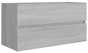 Umývadlová skrinka sivá sonoma 90x38,5x45 cm spracované drevo