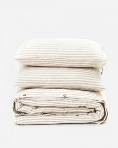 Magic Linen Ľanové obliečky sada (3ks) Striped Veľkosť: 135x200,50x70cm