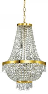 Závesné svietidlo - luster Ideal lux CAESAR 114736 - transparentný / zlatá