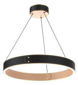 Klausen Klausen 142026 - LED Luster na lanku LEATHER LED/38W/230V čierna/béžová KS0209 + záruka 3 roky zadarmo