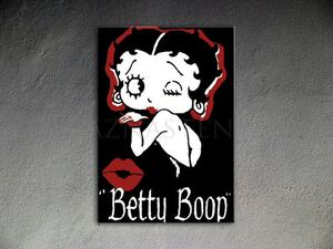 Ručne maľovaný POP Art obraz Betty Boop (POP ART obrazy)