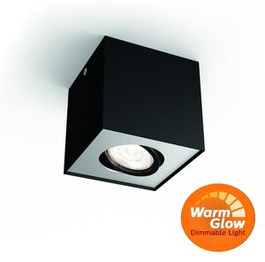 Philips 50491/30/P0 Box LED čierne povrchové bodové svietidlo WGD 4,5W=500lm 2200-2700K