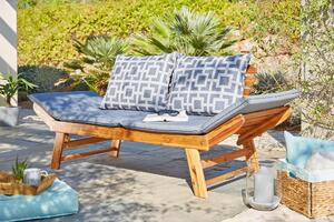 ZÁHRADNÁ LAVICA, akácia, drevo, textil Ambia Garden - Záhradné lavičky, Online Only