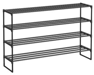 SONGMICS Botník Clarna 117 cm čierny