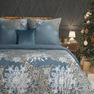 Vianočné bavlnené posteľné obliečky SANTA2 Rozmer posteľných obliečok: Šírka x Dĺžka: 220x200cm + 2 ks 70x80 cm