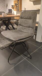 PADI jedálenská stolička bez podrúčok s kovovou otočnou podnožou