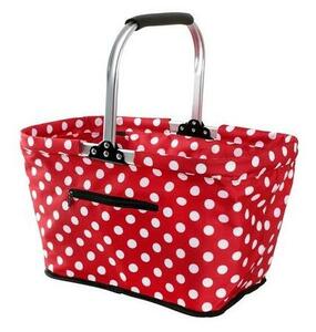 Toro Skladací nákupný košík Dots 48 x 28 x 28 cm