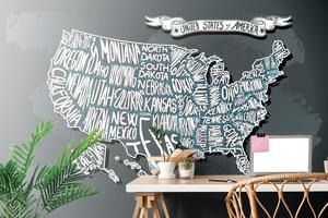Tapeta moderná mapa USA