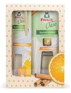 Súprava darčeková Frosch EKO, Oase pomaranč, difúzer + náhradná náplň, 2x 90 ml