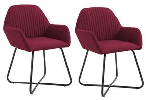 Jedálenské stoličky Molli, 2 ks, rôzne farby, bordové