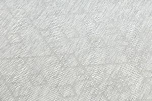 Koberec šnúrkový SIZAL PATIO ploské tkanie 3077 romby sivý / béžový