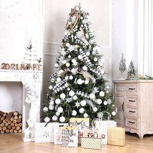 Tutumi, vianočné ozdoby na stromček 36ks 311433D, biela, CHR-02009