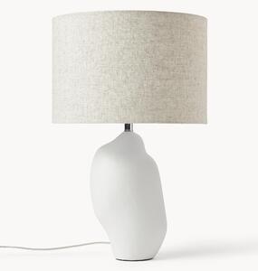Veľká keramická stolová lampa v organickom tvare Colett