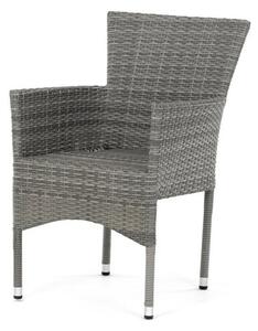 Záhradná stolička Autronic kov Šedá AZC-S2118 GREY