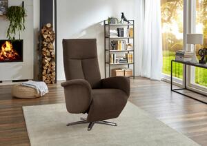 RELAXAČNÉ KRESLO, textil, tmavohnedá Sit & More - Online Only obývacie izby, Online Only